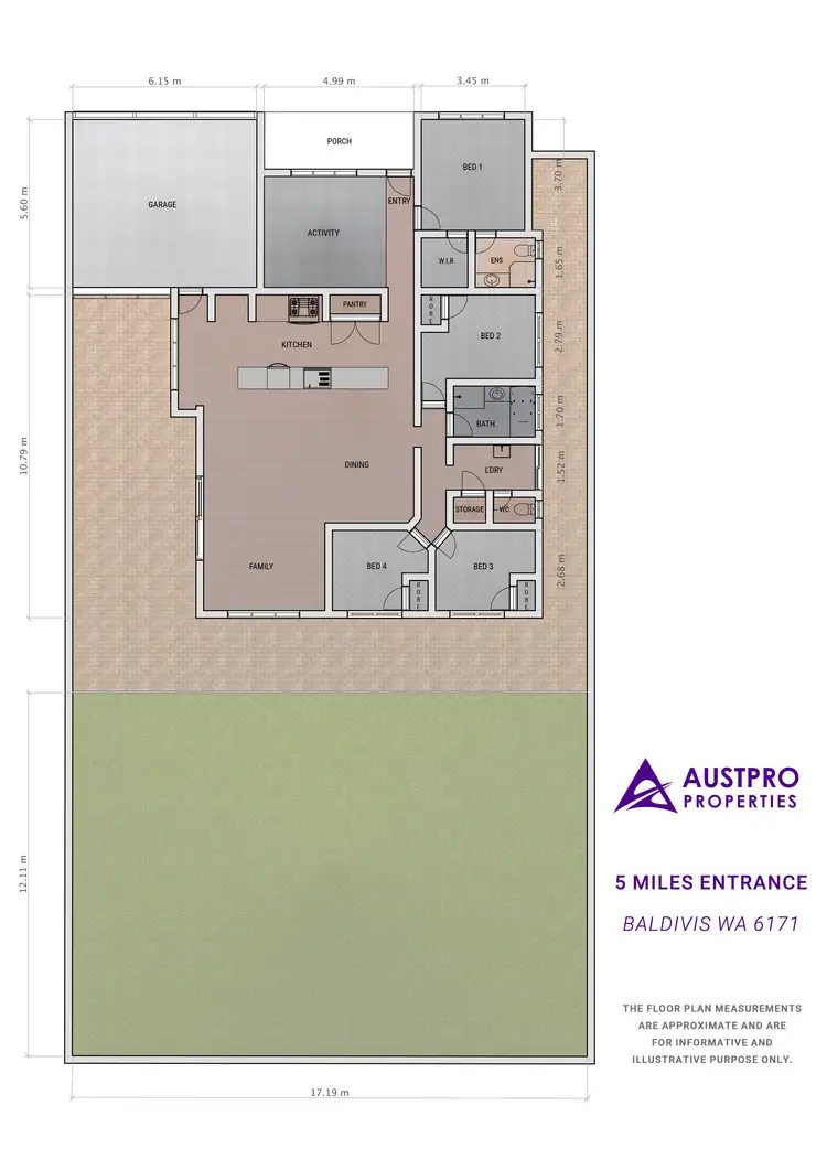 Floorplan of Homely house listing, 5 Miles Entrance, Baldivis WA 6171