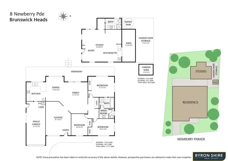 Floorplan of Homely house listing, 8 Newberry Parade, Brunswick Heads NSW 2483