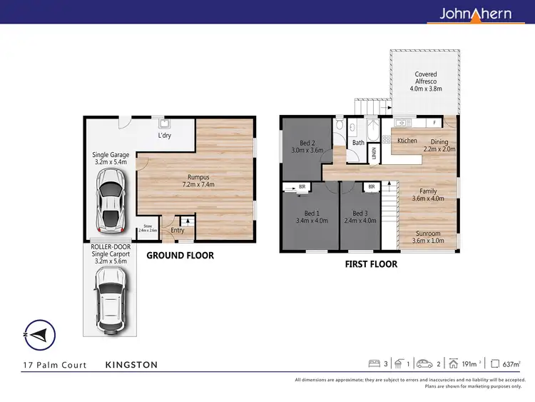 Floorplan of Homely house listing, 17 Palm Ct, Kingston QLD 4114