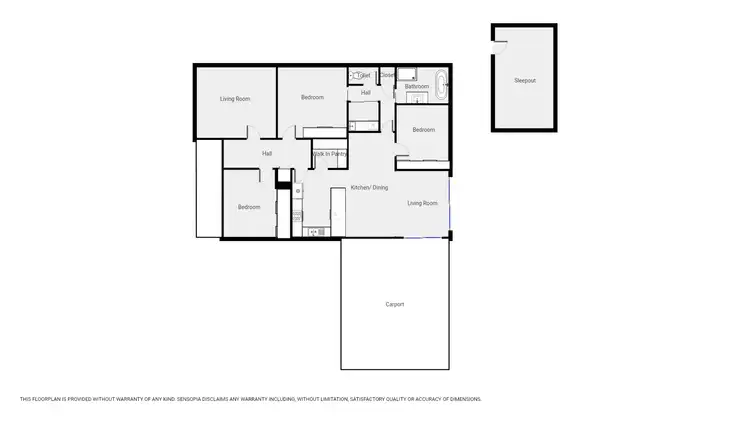 Floorplan of Homely house listing, 7 Houston St, Stawell VIC 3380