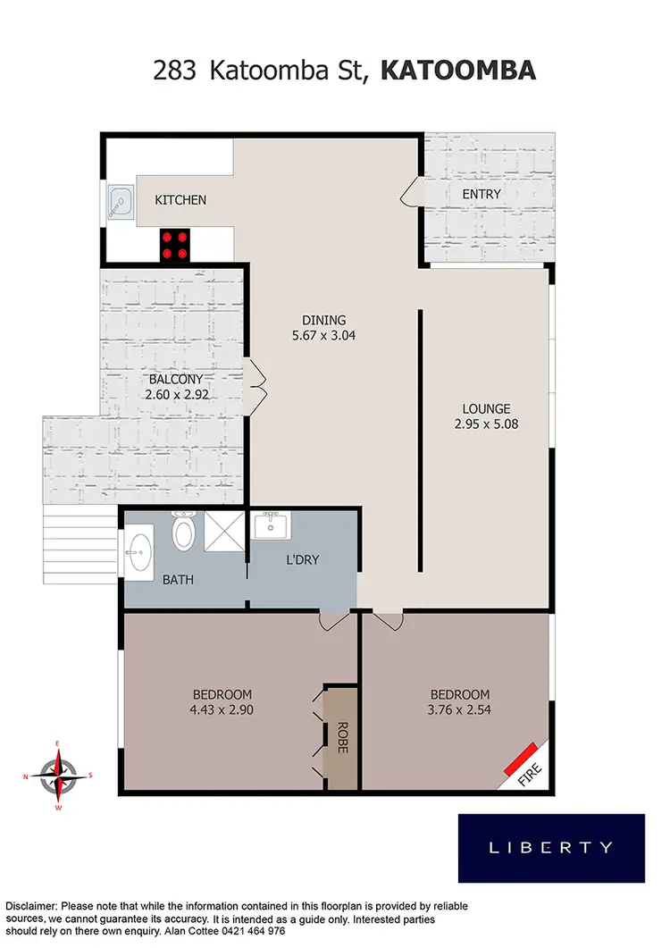 Floorplan of Homely semi-detached listing, 283 Katoomba Street, Katoomba NSW 2780