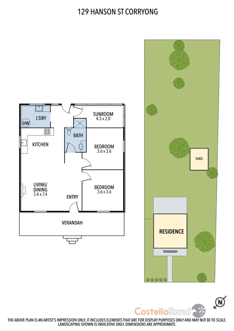 Floorplan of Homely house listing, 129 Hanson St, Corryong VIC 3707