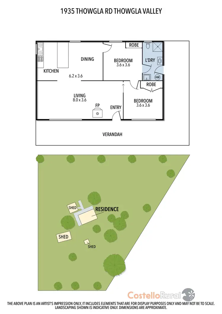 Floorplan of Homely rural property listing, 1935 Thowgla Rd, Thowgla Valley VIC 3707