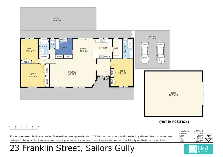 Floorplan of Homely house listing, 23 Franklin St, Sailors Gully VIC 3556