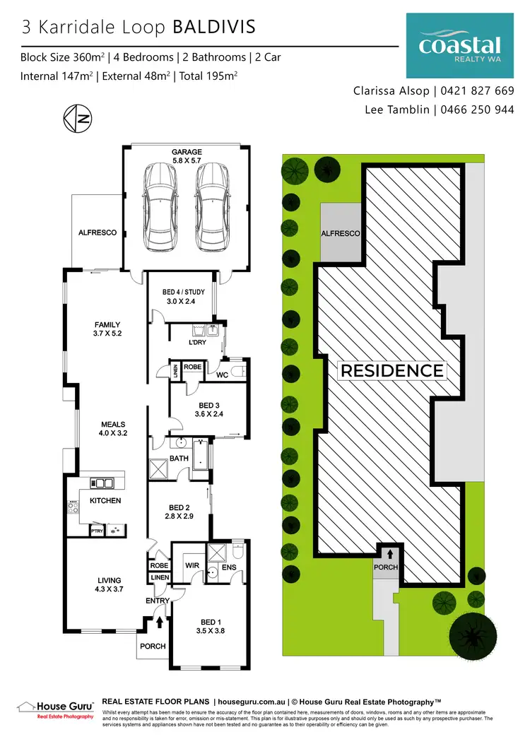 Floorplan of Homely house listing, 3 Karridale Loop, Baldivis WA 6171