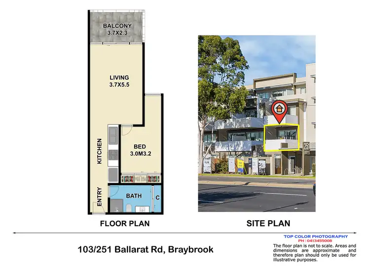 Floorplan of Homely apartment listing, 103/251 Ballarat Rd, Braybrook VIC 3019