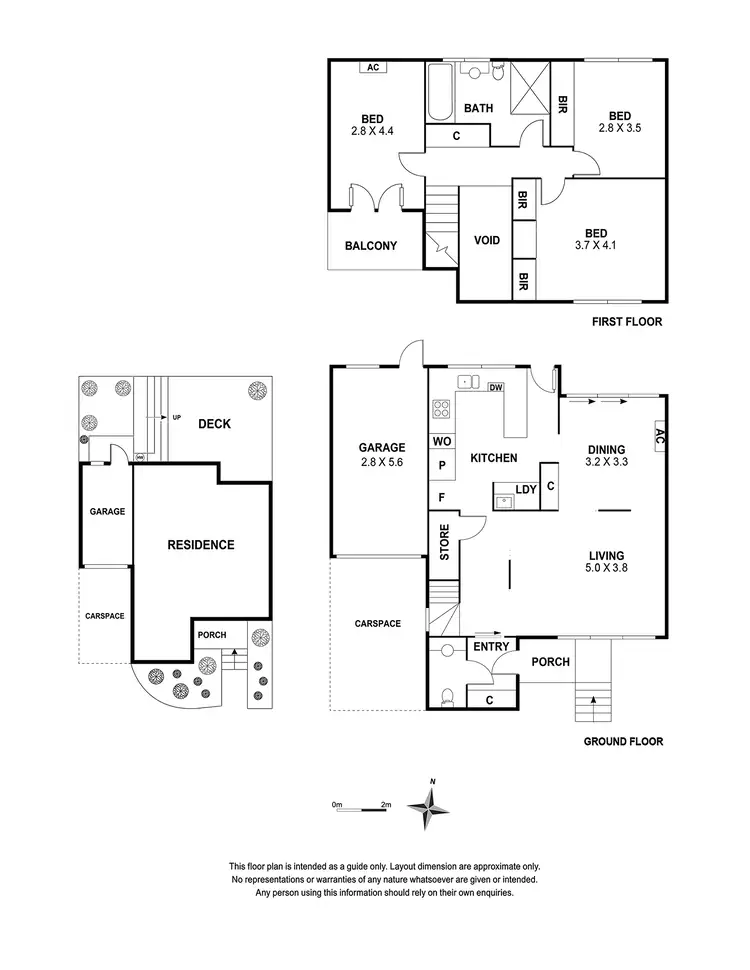 Floorplan of Homely townhouse listing, 8/41 Kinane St, Brighton VIC 3186