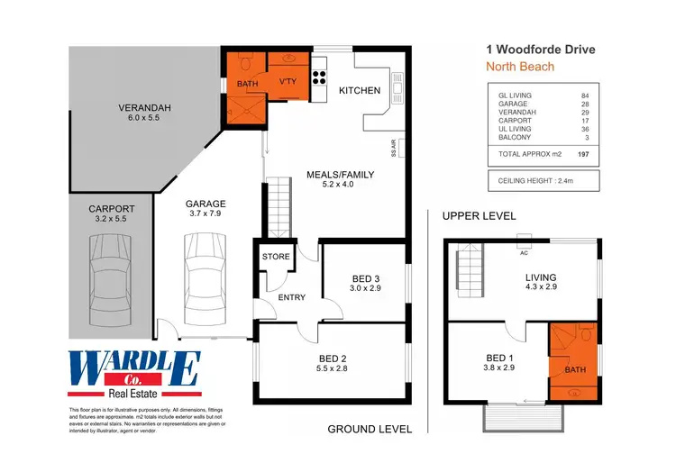 Floorplan of Homely house listing, 1 Woodforde Dr, North Beach SA 5556
