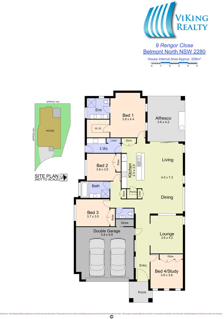 Floorplan of Homely house listing, 9 Rengor Cl, Belmont North NSW 2280