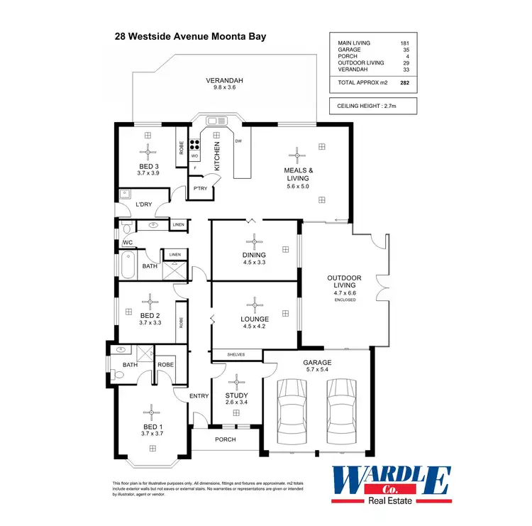 Floorplan of Homely house listing, 28 Westside Ave, Moonta Bay SA 5558