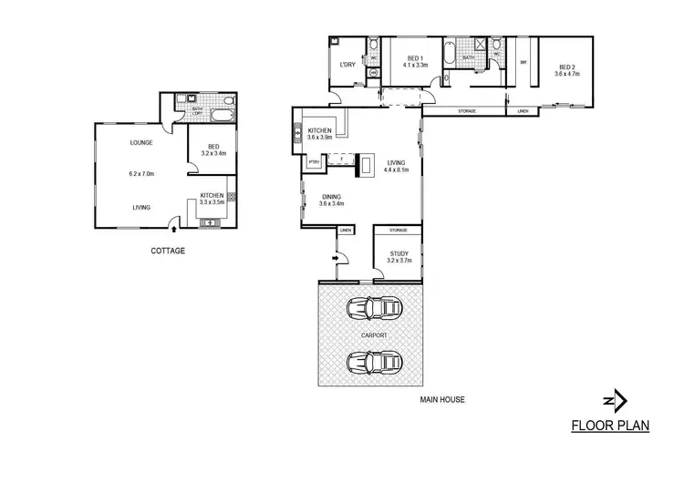Floorplan of Homely rural property listing, 441 Weeroona Dr, Wamboin NSW 2620