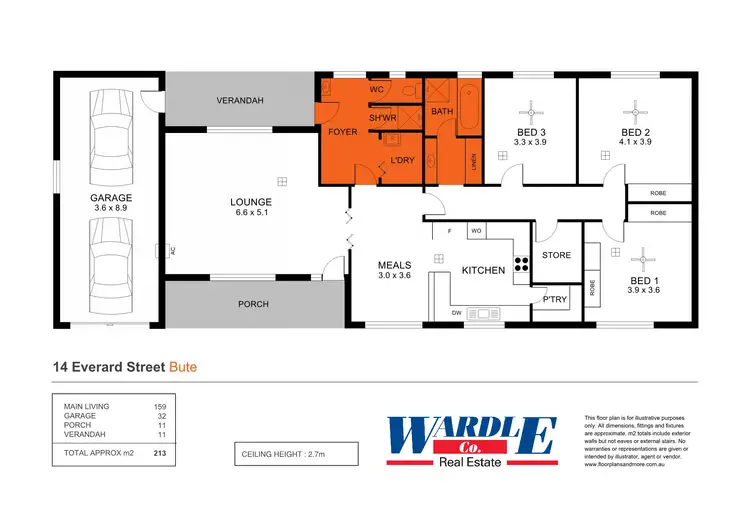 Floorplan of Homely house listing, 14 Everard St, Bute SA 5560