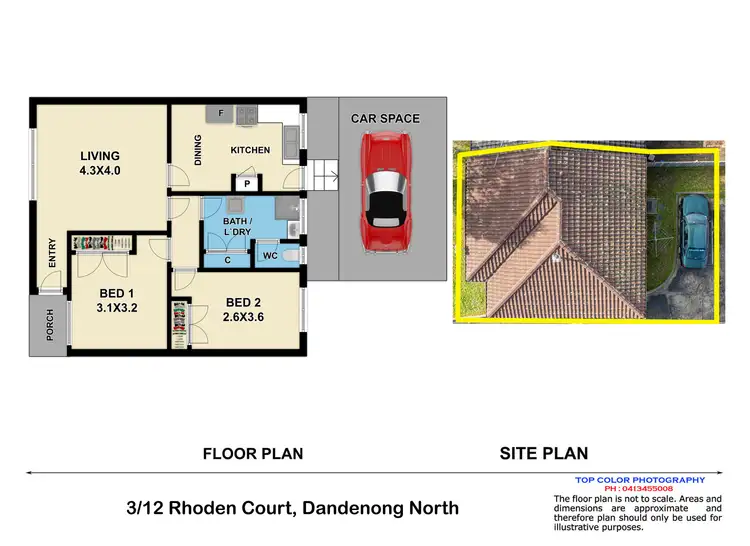Floorplan of Homely unit listing, Unit 3/12 Rhoden Ct, Dandenong North VIC 3175