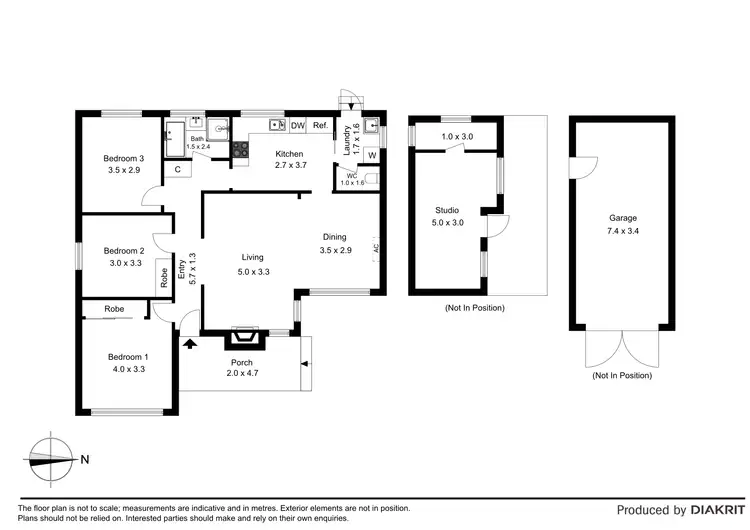 Floorplan of Homely house listing, 17 Moffat Street, Avondale Heights VIC 3034