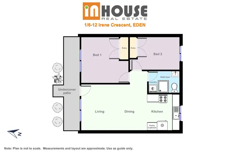 Floorplan of Homely unit listing, Unit 1/6-12 Irene Cres, Eden NSW 2551