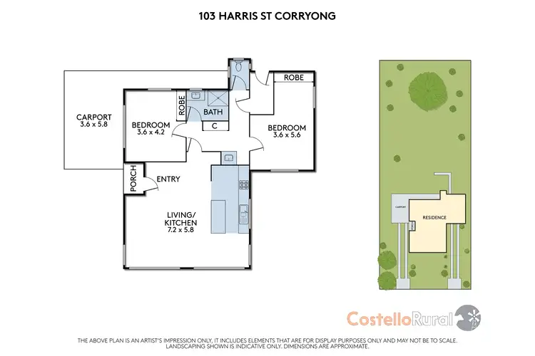 Floorplan of Homely house listing, 103 Harris St, Corryong VIC 3707
