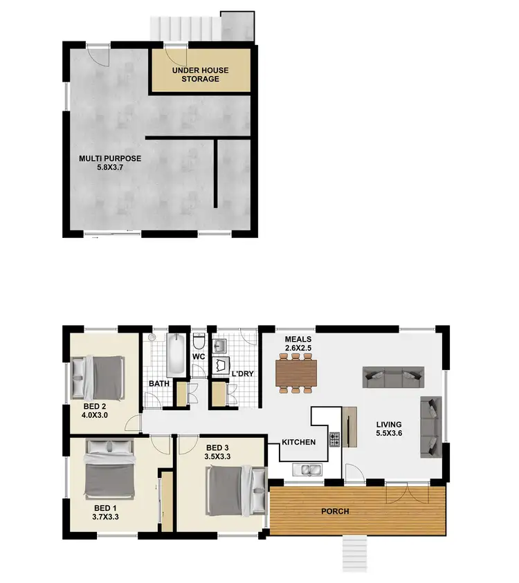 Floorplan of Homely house listing, 35 Boss Rd, Inala QLD 4077