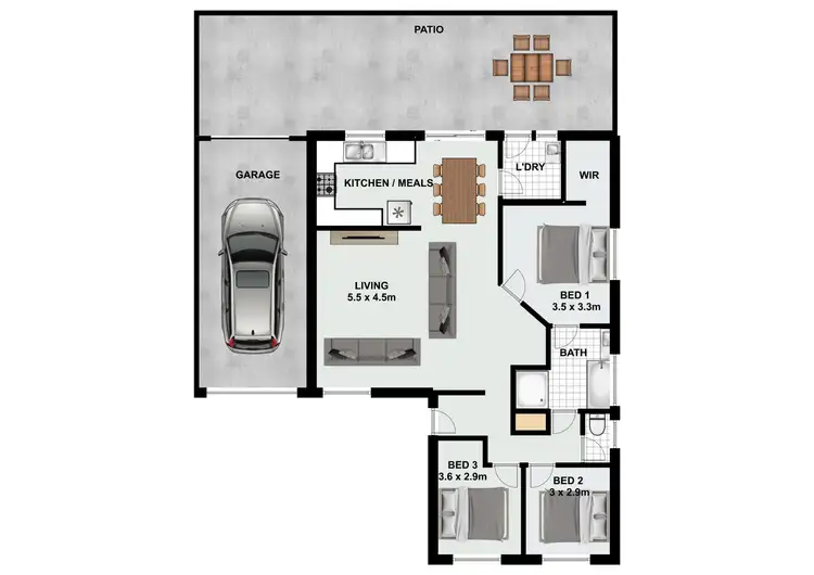 Floorplan of Homely house listing, 6 Mckinlay Pl, Durack QLD 4077