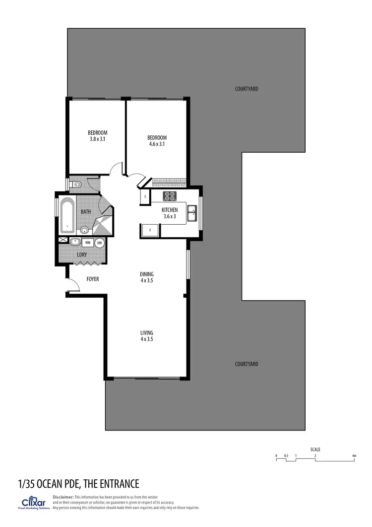 Floorplan of Homely unit listing, Unit 1/35 Ocean Pde, The Entrance NSW 2261