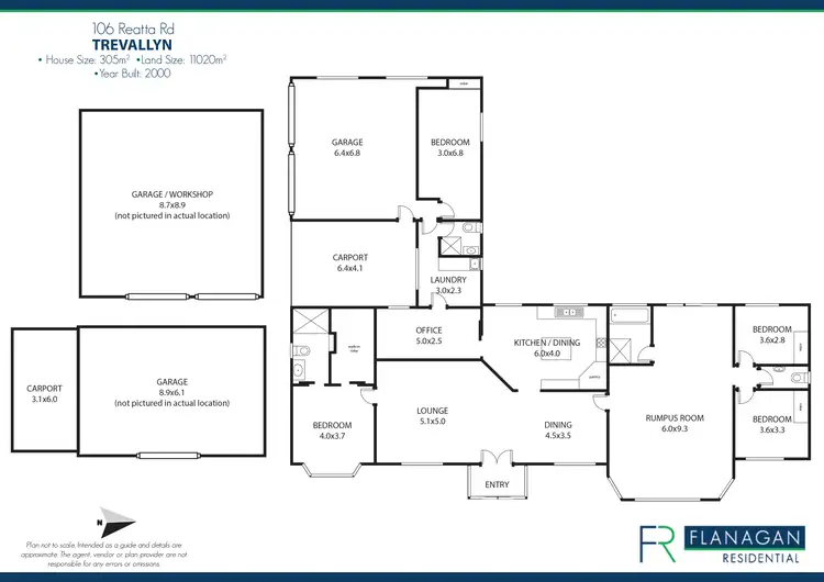 Floorplan of Homely rural property listing, 106 Reatta Rd, Trevallyn TAS 7250