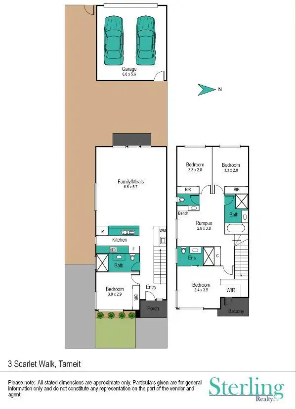Floorplan of Homely house listing, 3 Scarlet Walk, Tarneit VIC 3029