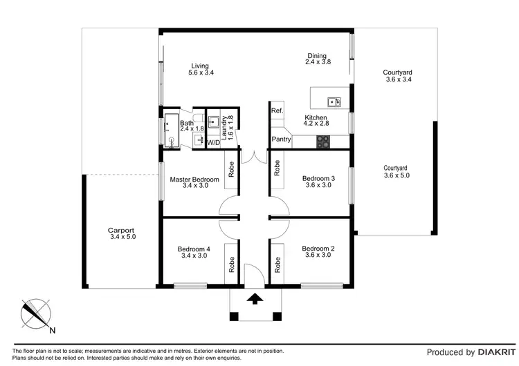 Floorplan of Homely house listing, 81 Thompson St, Avondale Heights VIC 3034