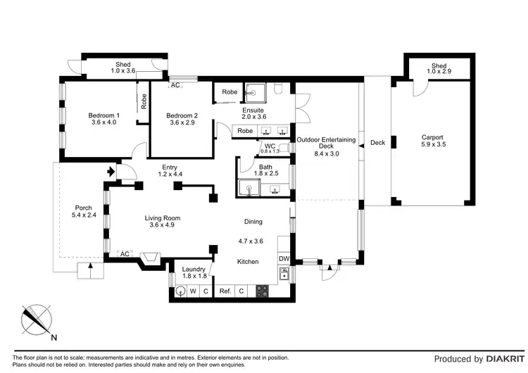 Floorplan of Homely house listing, 6 Ridley Ave, Avondale Heights VIC 3034