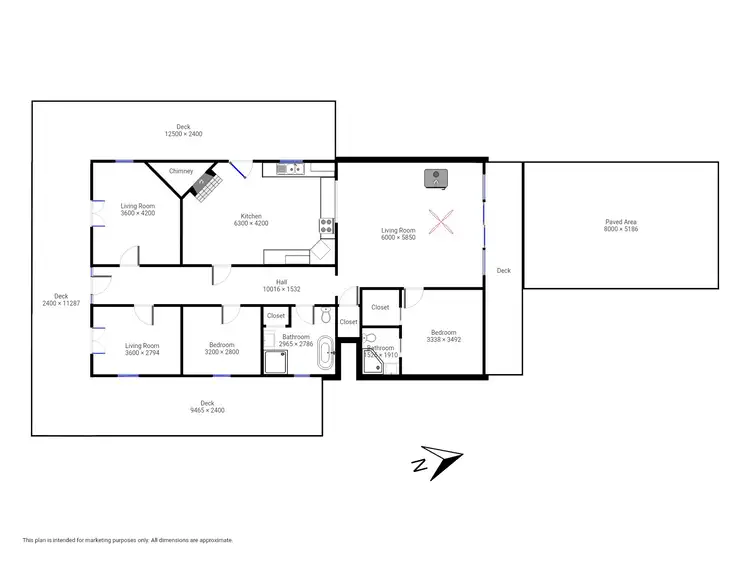 Floorplan of Homely rural property listing, 286 Bald Hills Rd, BALD HILLS Via, Pambula NSW 2549