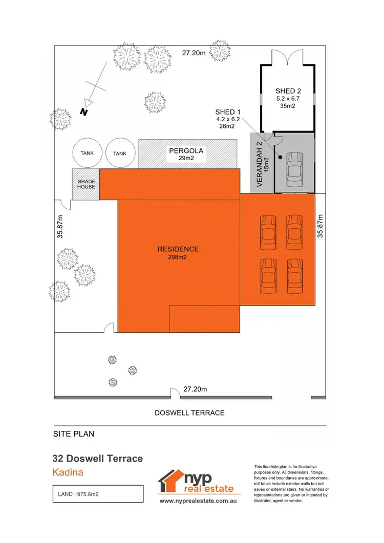 Floorplan of Homely house listing, 32 Doswell Tce, Kadina SA 5554