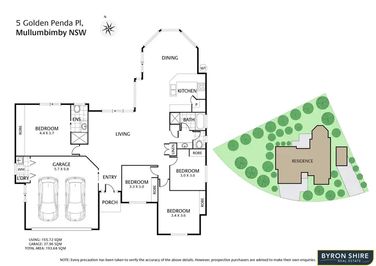 Floorplan of Homely house listing, 5 Golden Penda Place, Mullumbimby NSW 2482