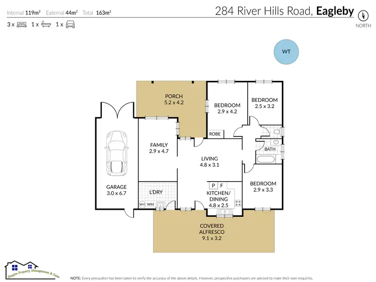 Floorplan of Homely house listing, 284 River Hills Rd, Eagleby QLD 4207