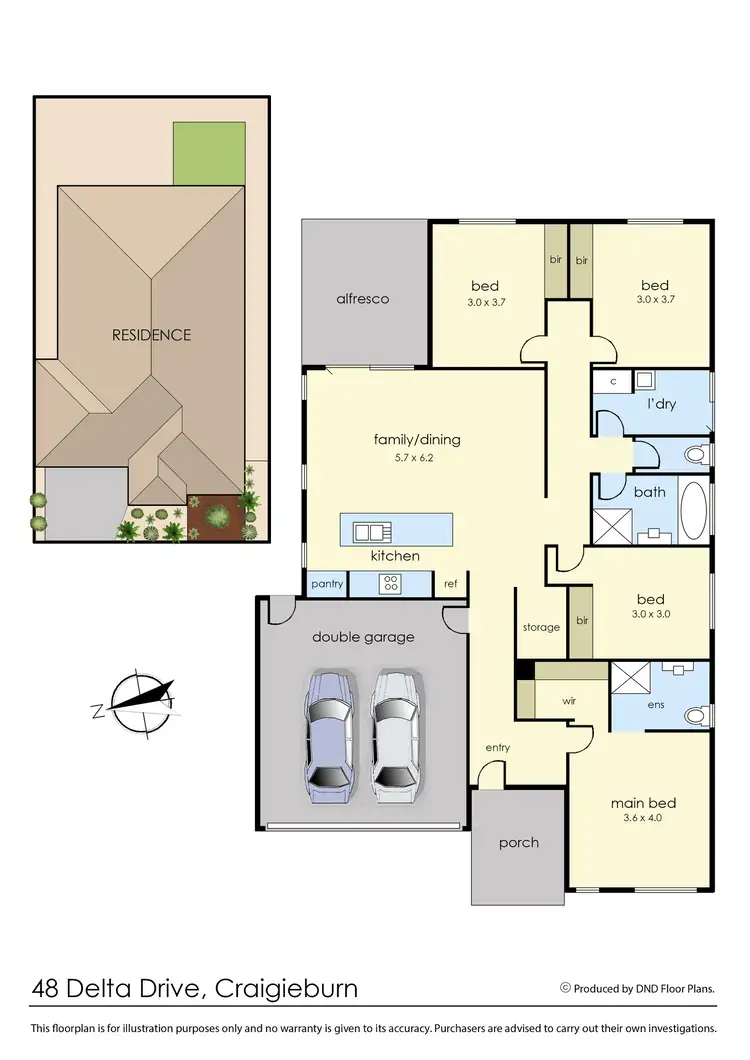 Floorplan of Homely house listing, 48 Delta Dr, Craigieburn VIC 3064