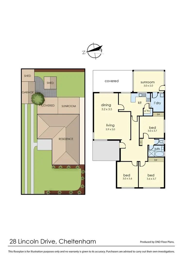 Floorplan of Homely house listing, 28 Lincoln Dr, Cheltenham VIC 3192