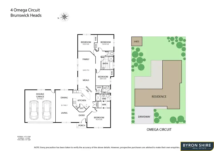 Floorplan of Homely house listing, 4 Omega Circuit, Brunswick Heads NSW 2483