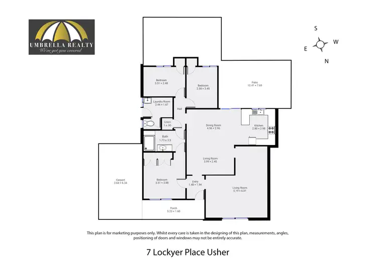 Floorplan of Homely house listing, 7 Lockyer Pl, Usher WA 6230
