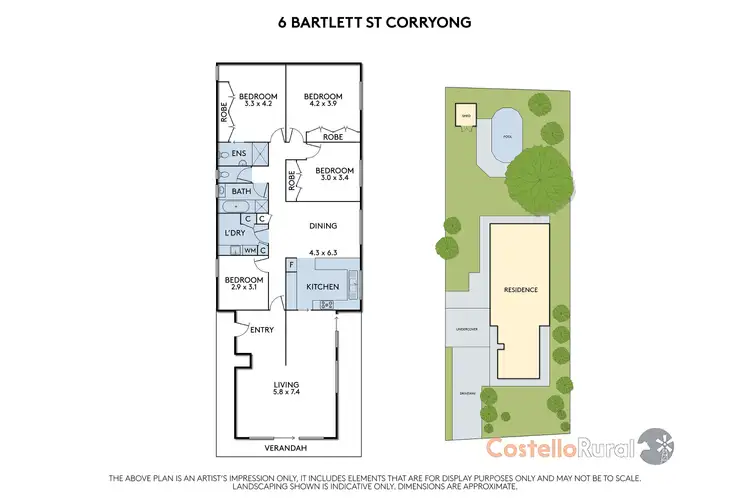 Floorplan of Homely house listing, 6 Bartlett St, Corryong VIC 3707