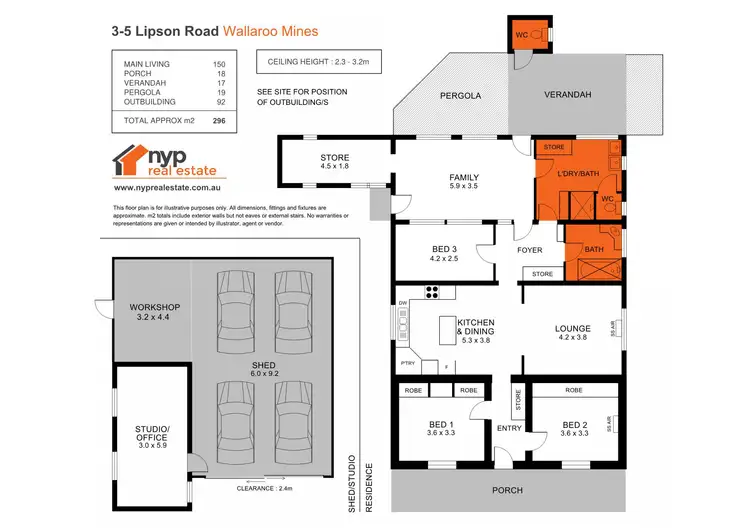 Floorplan of Homely house listing, 3-5 Lipson Rd, Kadina SA 5554