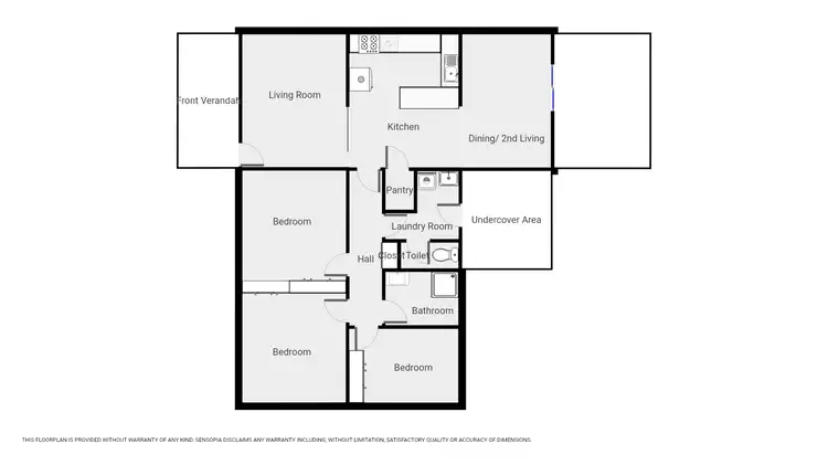 Floorplan of Homely house listing, 6 Clemes St, Stawell VIC 3380