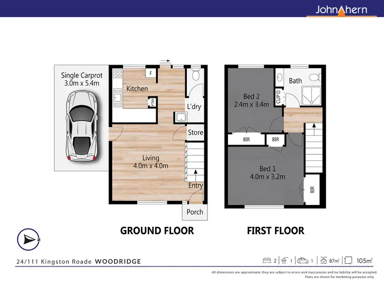 Floorplan of Homely townhouse listing, Unit 24/111 Kingston Rd, Woodridge QLD 4114