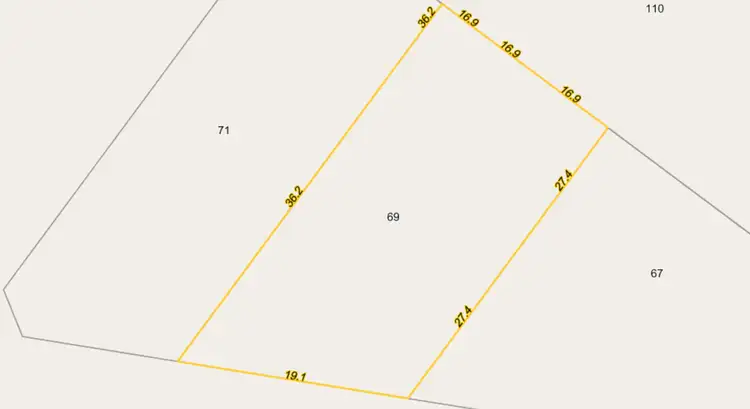 Floorplan of Homely land listing, 69 Kurrajong Rd, Russell Island QLD 4184