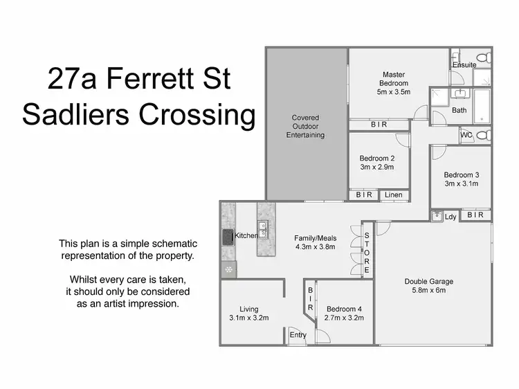 Floorplan of Homely house listing, 27A Ferrett St, Sadliers Crossing QLD 4305