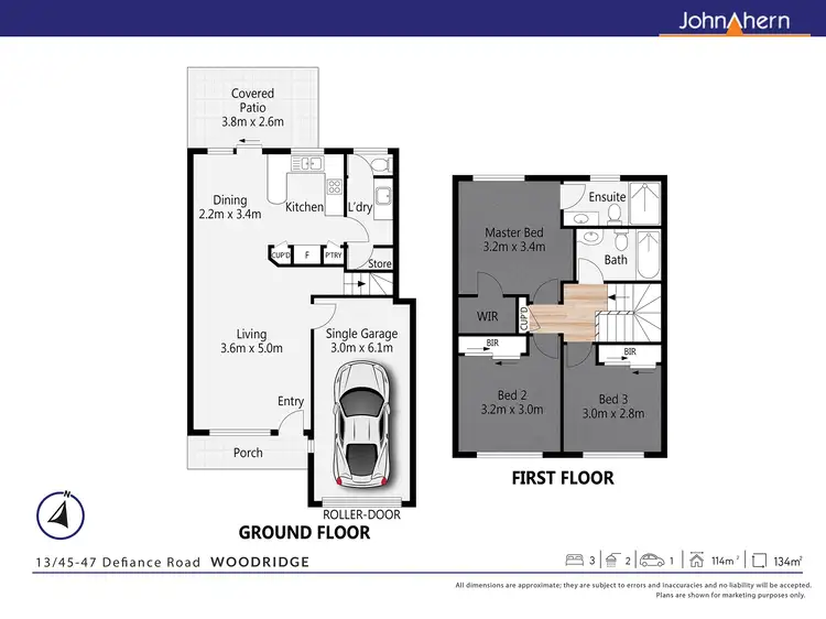 Floorplan of Homely townhouse listing, Unit 13/45-47 Defiance Rd, Woodridge QLD 4114