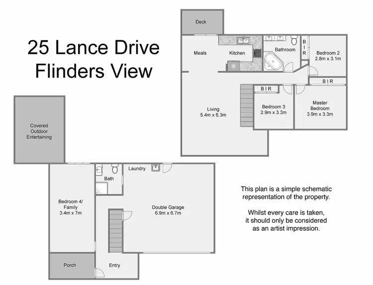 Floorplan of Homely house listing, 25 Lance Dr, Flinders View QLD 4305