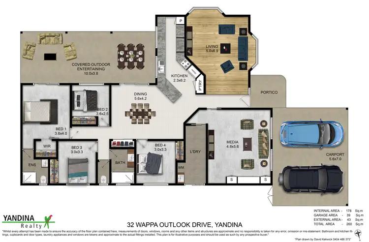 Floorplan of Homely house listing, 37 Wappa Outlook Drive, Yandina QLD 4561