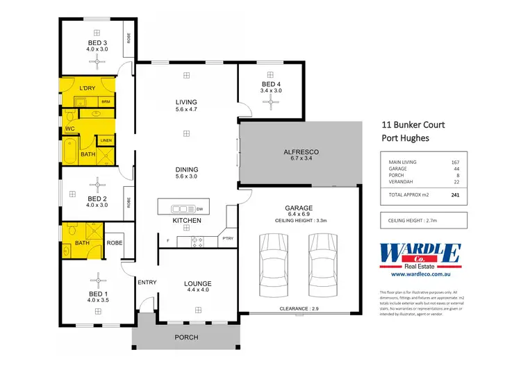 Floorplan of Homely house listing, 11 Bunker Ct, Port Hughes SA 5558