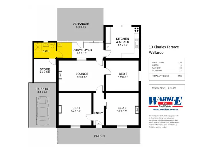 Floorplan of Homely house listing, 13 Charles Tce, Wallaroo SA 5556