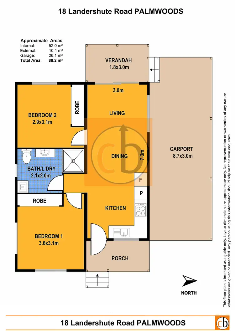 Floorplan of Homely villa listing, 47-48/18 Landershute Rd, Palmwoods QLD 4555