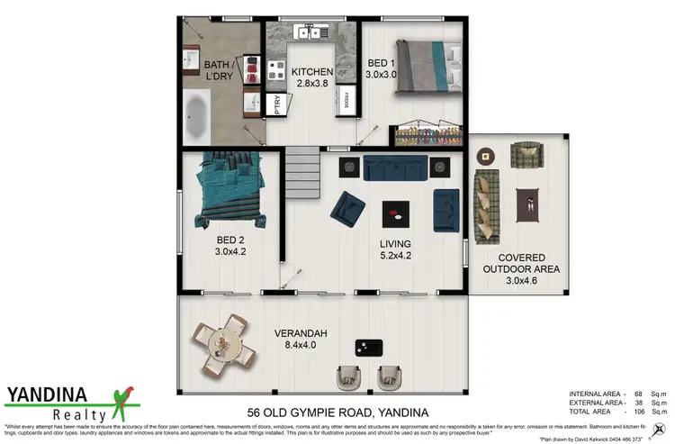 Floorplan of Homely house listing, 56 Old Gympie Rd, Yandina QLD 4561