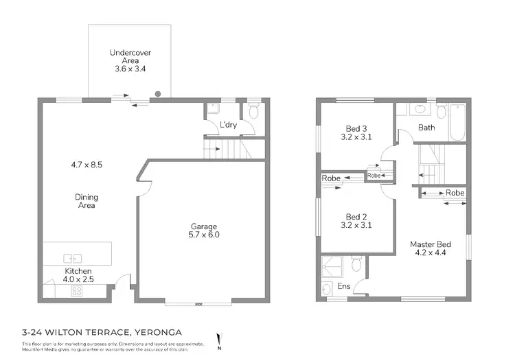 Floorplan of Homely townhouse listing, 3/24 Wilton Terrace, Yeronga QLD 4104