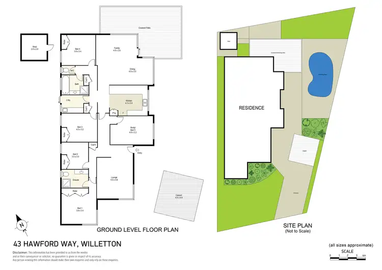Floorplan of Homely house listing, 43 Hawford Way, Willetton WA 6155